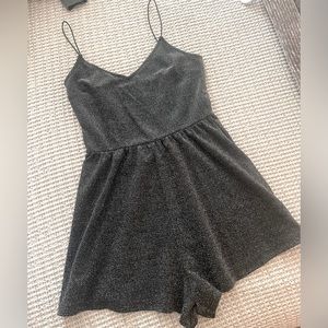 Black/Silver Romper